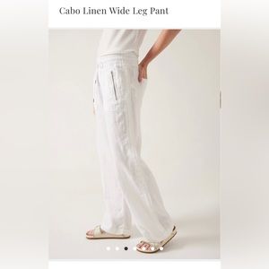 Athleta Cabo Wide Leg Linen pants